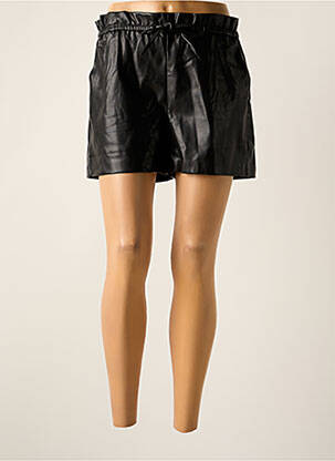 Short tissage simili-cuir taille normale noir MOLLY BRACKEN femme
