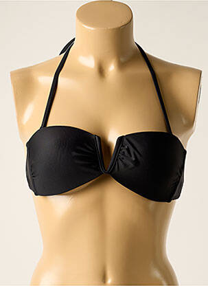 Haut de maillot de bain stretch haut soutien-gorge moulé noir LE BAIN PAR MOLLY BRACKEN femme