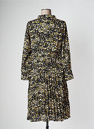 Robe mi-longue coupe fluide manches longues noir MOLLY BRACKEN femme