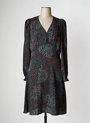 Robe mi-longue coupe fluide manches longues noir MOLLY BRACKEN femme
