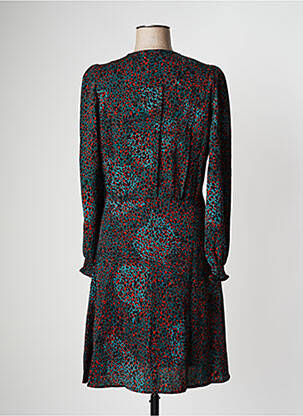 Robe mi-longue coupe fluide manches longues noir MOLLY BRACKEN femme
