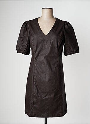 Robe courte manches courtes manches courtes marron CREAM femme