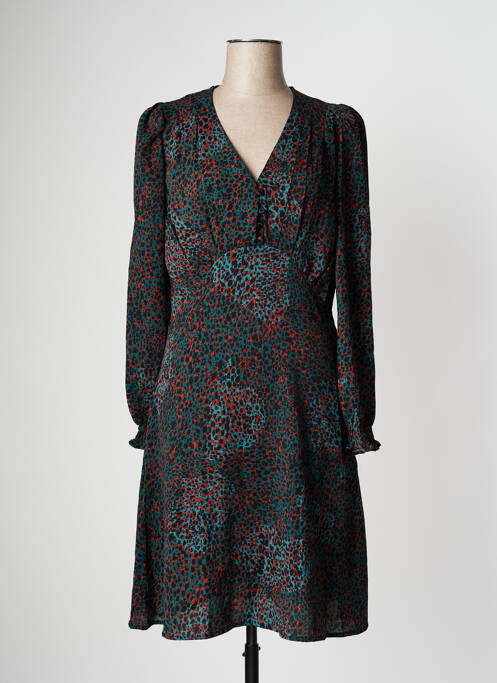 Robe mi-longue coupe fluide manches longues noir MOLLY BRACKEN femme