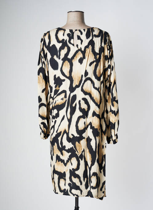 Robe mi-longue beige GEISHA pour femme