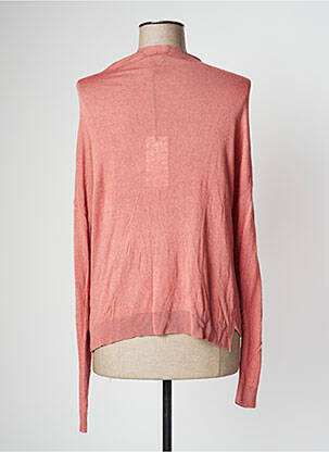Gilet manches longues resserrée sur le bas rose EVA KAYAN femme