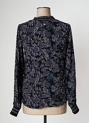 Blouse imprimé fantaisie manches longues bleu GARCIA femme