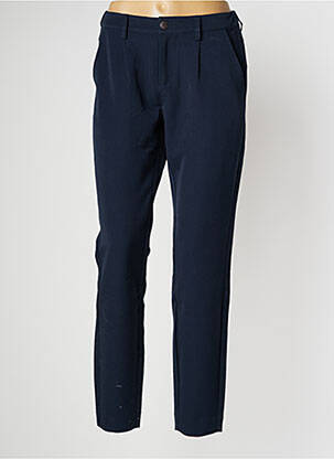 Pantalon droit stretch taille normale bleu CREAM femme