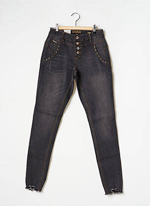 Jeans skinny taille normale taille normale gris CREAM femme