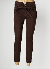 Pantalon 7/8 marron R.DISPLAY pour femme seconde vue