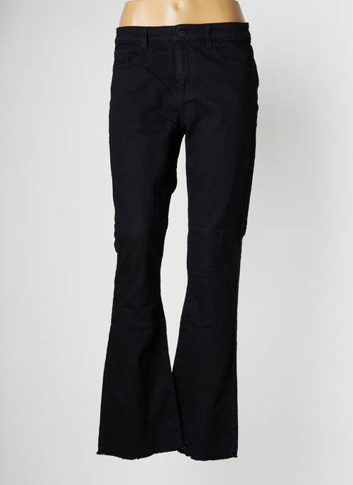 Jean coupe flare stretch taille normale noir GEISHA femme