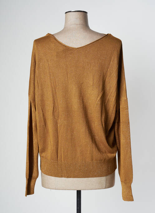 Gilet manches longues marron EVA KAYAN pour femme