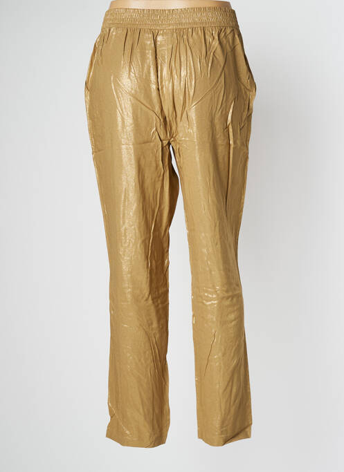 Pantalon droit or EVA KAYAN pour femme