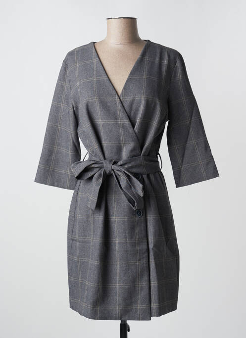 Robe mi-longue gris MANGO pour femme