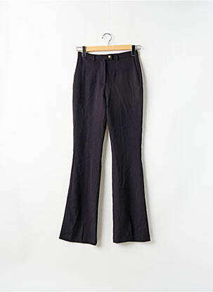 Pantalon flare taille élastique taille haute noir ASTRID BLACK LABEL femme