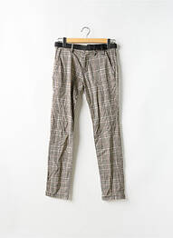 Pantalon chino tissage popeline taille basse marron TOM TAILOR homme