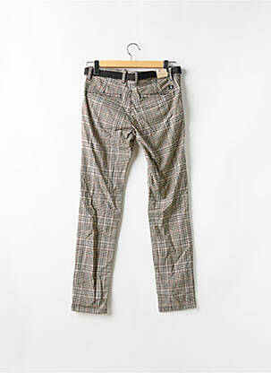 Pantalon chino tissage popeline taille basse marron TOM TAILOR homme