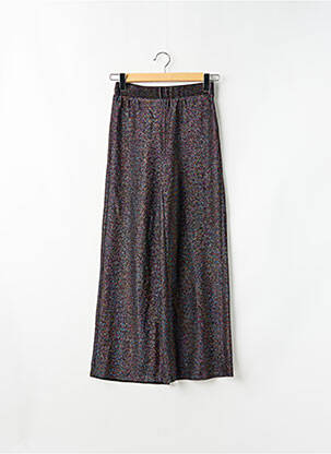 Pantalon large coupe fluide taille haute noir VILA femme