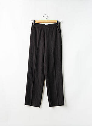 Pantalon droit tissage popeline taille normale noir AWARE BY VERO MODA femme