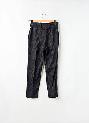 Pantalon droit taille à pinces taille haute noir ASTRID BLACK LABEL femme