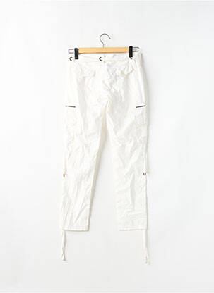 Pantalon cargo slim taille basse beige GET INFECTED femme
