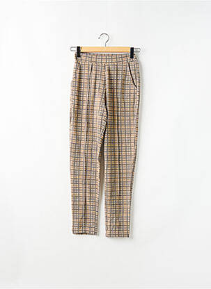 Pantalon slim taille élastique taille haute orange CEMI BY CÉLINE femme