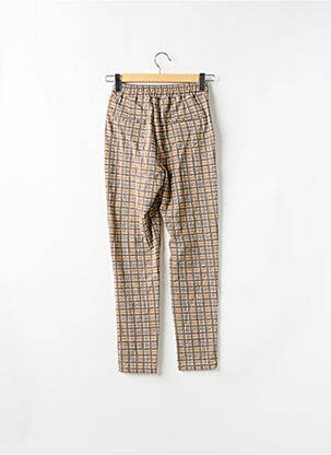 Pantalon slim taille élastique taille haute orange CEMI BY CÉLINE femme
