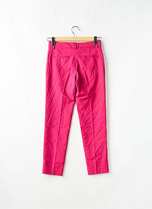 Pantalon chino tissage popeline taille normale rose MANGO femme