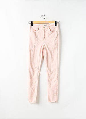 Jeans skinny taille haute taille haute rose ONLY femme