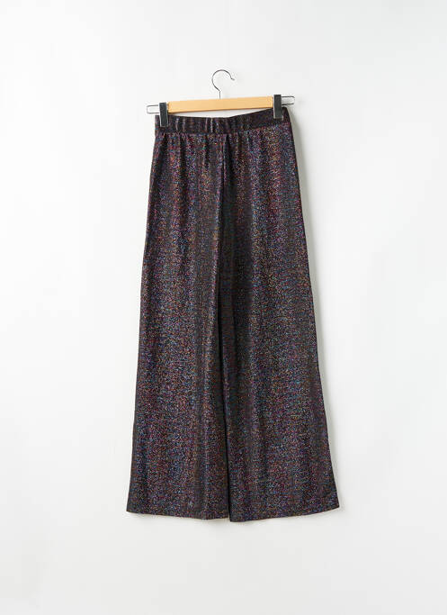 Pantalon large coupe fluide taille haute noir VILA femme
