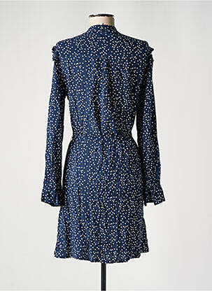 Robe mi-longue manches longues manches longues bleu CLOUDS OF FASHION femme