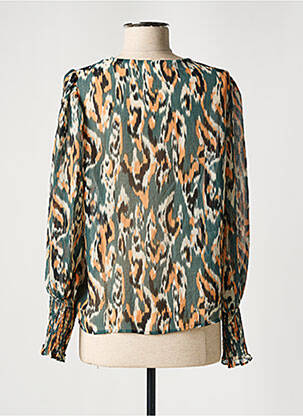 Blouse légère et transparente manches longues vert VILA femme