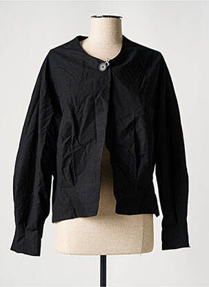 Veste casual finition intérieure doublée noir YUGEN femme
