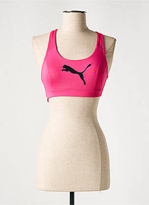 Soutien-gorge effet matière satinée brassieres rose PUMA femme
