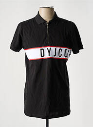 Polo coupe droite manches courtes noir DYJCODE BY DENNIS PRAET  homme