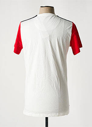 T-shirt coupe droite manches courtes blanc CYCLO CLUB MARCEL  homme