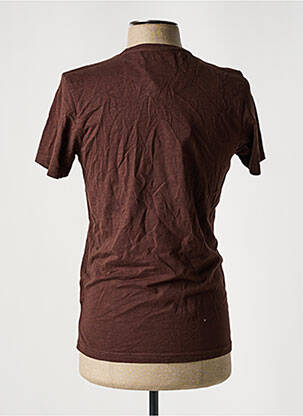 T-shirt coupe droite manches courtes marron PETROL INDUSTRIES homme