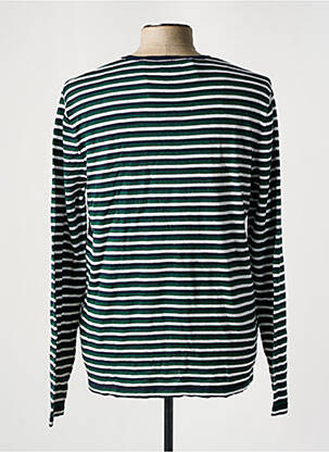 Pull col rond manches longues vert TOM TAILOR homme