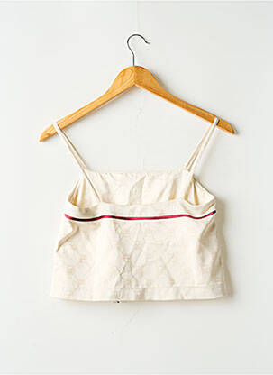Top col carré fines bretelles beige FILA femme