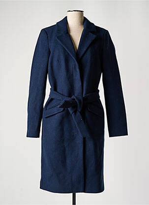 Manteau long bleu VILA pour femme