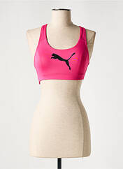 Soutien-gorge rose PUMA pour femme seconde vue