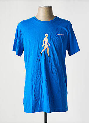 T-shirt bleu CYCLO CLUB MARCEL  pour homme