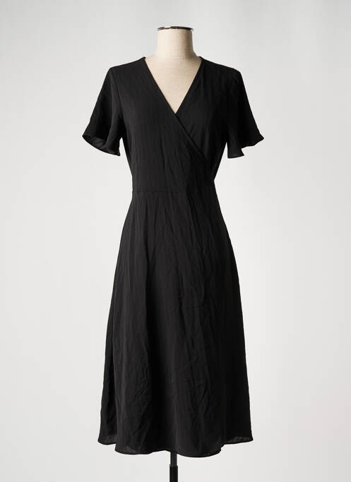 Robe mi-longue noir VILA pour femme