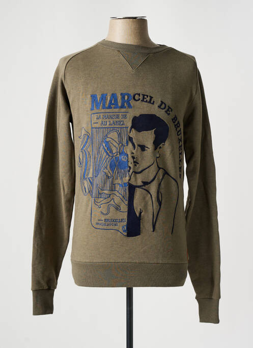 Sweat-shirt vert LE FABULEUX MARCEL DE BRUXELLES pour homme