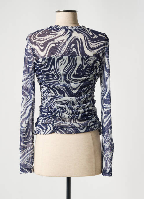 Top bleu ONLY pour femme