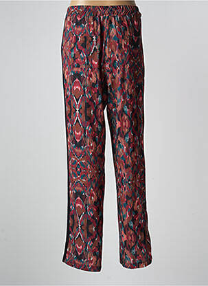 Pantalon droit tissage crêpe taille normale marron DEUX. BY ELINE DE MUNCK femme