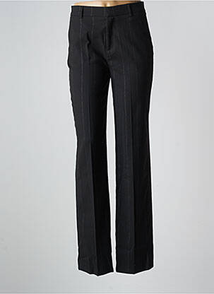 Pantalon droit stretch taille normale noir ASTRID BLACK LABEL femme
