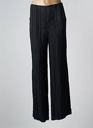 Pantalon large coupe fluide taille normale noir ASTRID BLACK LABEL femme