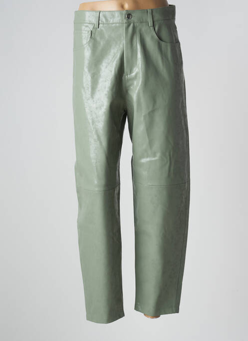 Pantalon droit vert MANGO pour femme