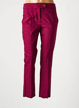 Pantalon chino taille normale taille normale violet MORGAN femme