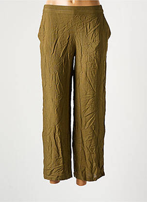 Pantalon 7/8 taille élastique taille normale vert VILA femme